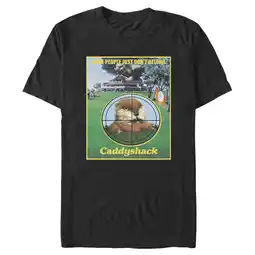 Walmart Men's Caddyshack Gopher Don't Belong Quote Graphic Tee Black Small offer