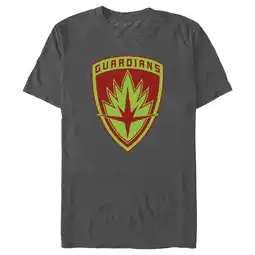 Walmart Men's Guardians of the Galaxy Holiday Special Guardians Badge Graphic Tee Charcoal Heather 3X Large offer