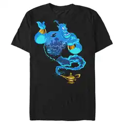 Walmart Men's Aladdin Genie Lamp Scene Graphic Tee Black 2X Large offer