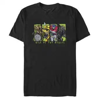 Walmart Men's Transformers: Rise of the Beasts Movie Logo Character Squares Graphic Tee Black Small offer
