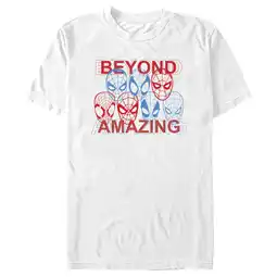 Walmart Men's Marvel Spider-Man Beyond Amazing SPIDEY MASKS AMAZING T-Shirt offer
