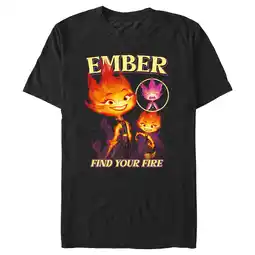 Walmart Men's Elemental Ember Find Your Fire Poster Graphic Tee Black Medium offer