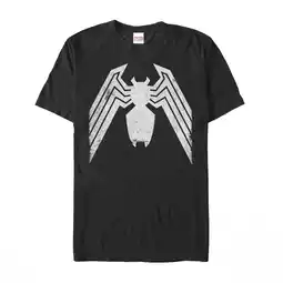 Walmart Men's Marvel Venom Distressed Logo Graphic Tee Black Small offer