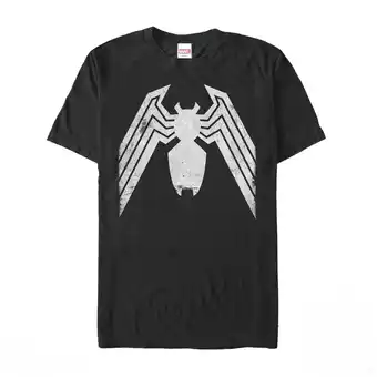 Walmart Men's Marvel Venom Distressed Logo Graphic Tee Black Small offer