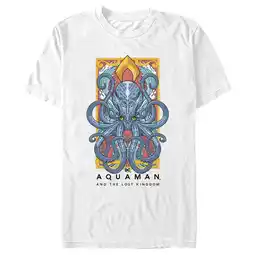 Walmart Men's Aquaman and the Lost Kingdom Topo Poster Graphic Tee Black 2X Large offer