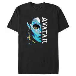 Walmart Men's Avatar: The Way of Water Neytiri Half Face Logo Graphic Tee Black 3X Large offer