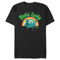 Walmart Men's Adventure Time Feelin' Lucky BMO Graphic Tee Black Small offer