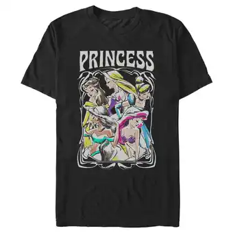 Walmart Men's Disney Princess Sketch Poster Graphic Tee Black X Large offer
