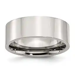 Walmart Stainless Steel Flat 8mm Polished Band offer