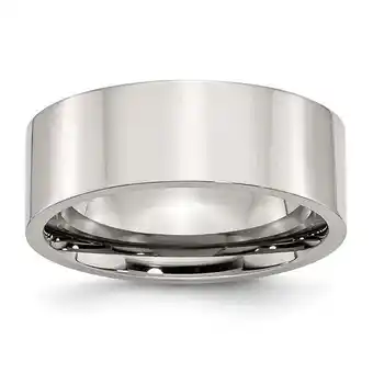 Walmart Stainless Steel Flat 8mm Polished Band offer