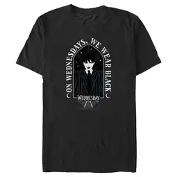 Walmart Men's Wednesday We Wear Black Portrait Graphic Tee Black X Large offer