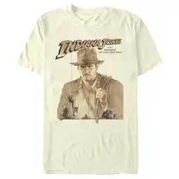 Walmart Men's Raiders of the Lost Ark Movie Poster Graphic Tee Beige Small offer