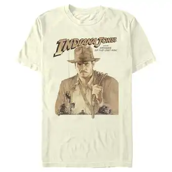 Walmart Men's Raiders of the Lost Ark Movie Poster Graphic Tee Beige Small offer