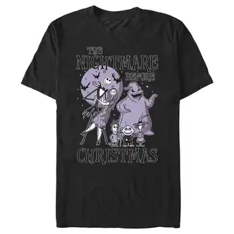 Walmart Men's The Nightmare Before Christmas Moonlight Scene Graphic T-Shirt offer