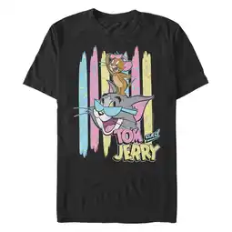 Walmart Men's Tom and Jerry Pastel Duo Graphic T-Shirt offer