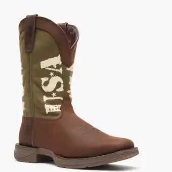 Walmart Durango Army Green USA Print Western Boot offer