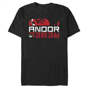 Walmart Men's Star Wars: Andor Eye Shot Cassian Andor Rebel Graphic Tee Black 2X Large offer