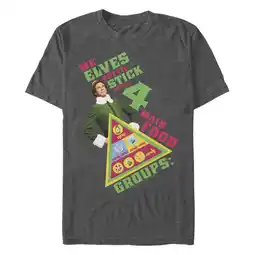 Walmart Men's Elf Buddy 4 Main Food Groups Graphic T-Shirt offer