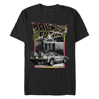 Walmart Men's Back to the Future Black and White Scene Graphic T-Shirt offer