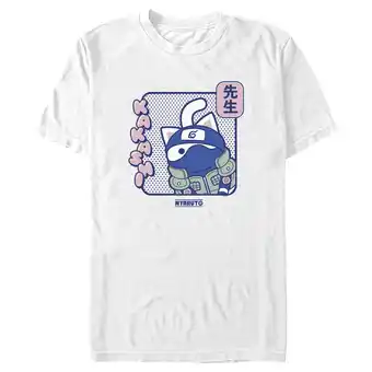 Walmart Men's Naruto Nyaruto Kakashi Bubble Portrait Graphic T-Shirt offer