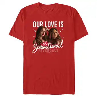 Walmart Men's Riverdale Cheryl and Tori Sensational Love Graphic Tee Red 2X Large offer