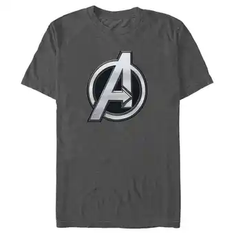 Walmart Men's The Marvels Silver Avengers Logo Graphic Tee Charcoal Heather X Large offer