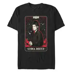Walmart Men's Beetlejuice Beetlejuice Lydia Deetz Tarot Card Graphic T-Shirt offer