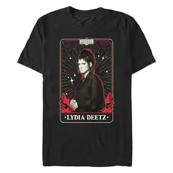 Walmart Men's Beetlejuice Beetlejuice Lydia Deetz Tarot Card Graphic T-Shirt offer