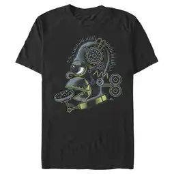 Walmart Men's The Simpsons Mechanical Homer Graphic Tee Black Large offer