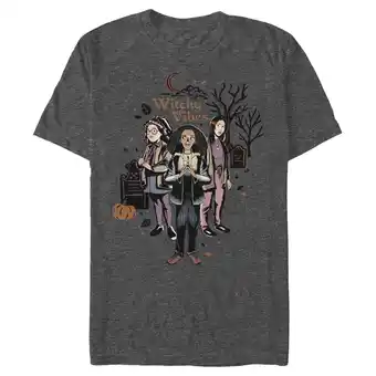 Walmart Men's Hocus Pocus 2 Witchy Vibes Portrait Graphic Tee Charcoal Heather Small offer