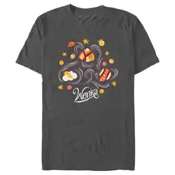 Walmart Men's Wonka Chocolates Graphic Tee Charcoal Heather Large offer