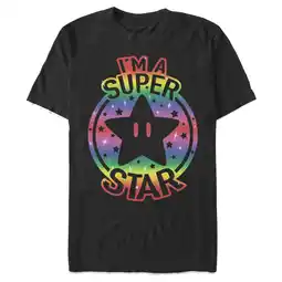 Walmart Men's Nintendo I'm a Super Star Badge Graphic T-Shirt offer