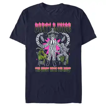 Walmart Men's Beetlejuice The Ghost With the Most Psychedelic Graphic T-Shirt offer