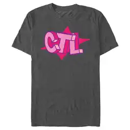 Walmart Men's Fortnite Cuddle Team Leader Pink Logo Graphic Tee Charcoal Heather Medium offer