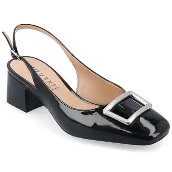 Walmart Journee Women's Everlee Sling Back Square Toe Pumps offer