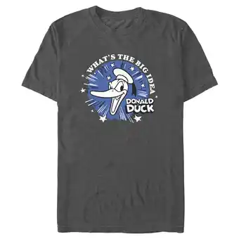 Walmart Men's Mickey & Friends Donald Duck What's the Big Idea Graphic Tee Charcoal Heather Small offer