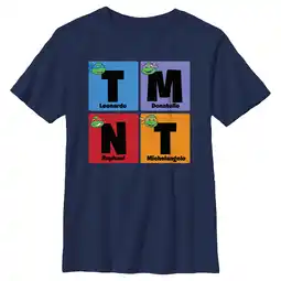 Walmart Boy's Teenage Mutant Ninja Turtles Colorful Turtle Elements Graphic Tee Navy Blue X Large offer