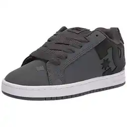 Walmart DC Men's Court Graffik Skate Shoe DK GREY/BLACK/WHITE offer
