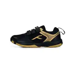 Walmart Hundred Boys Sneaker - Black & Gold - Size 6 Big Kid offer
