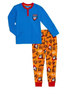 Walmart Tony the Tiger Boys Long Sleeve Henley 2-Piece Pajama Set, Sizes 4-12 offer