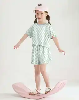 Walmart CARETOO Toddler Girl Clothes Outfits Casual Summer Plaid Shirt Shorts Headband Cotton Fabric 3pcs offer