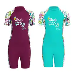 Walmart 2 Piezas de Traje de Bao de Neopreno para , Ropa de Playa para Nias, Traje de Neopreno Corto offer