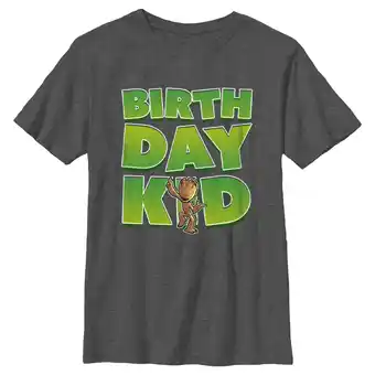 Walmart Boy's Guardians of the Galaxy Birthday Kid Dancing Groot Graphic Tee Charcoal Heather X Large offer