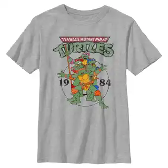 Walmart Boy's Teenage Mutant Ninja Turtles 1984 Heroes Graphic Tee Athletic Heather Medium offer