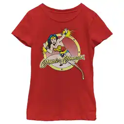 Walmart Girl's Wonder Woman Action Pose Graphic Tee Red X Large offer