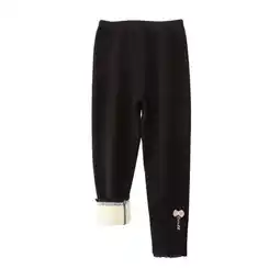 Walmart AherBiu Kids Girls Clothes Fleece Lined Bottom Leggings High Waisted Slim Fitted Thermal Warm Pants offer
