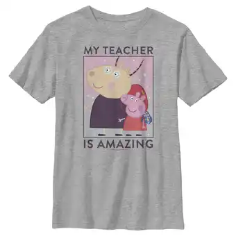 Walmart Boy's Peppa Pig Madame Gazelle My Teacher is Amazing Graphic T-Shirt offer