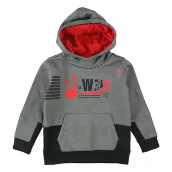 Walmart Reebok Boys Power Popover Hoodie Sweatshirt, Grey, Little Kids (4-7), 4 offer