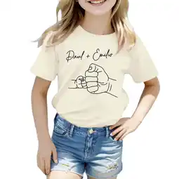 Walmart ZPWKLM T-Shirts For Girl Pattern Printed Short Sleeve Crewneck Top For Infnants size 3-4T offer
