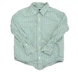 Walmart Pre-owned: Janie and Jack Boys Blue | Green | White Button Down Long Sleeve size: 4T (Good) offer